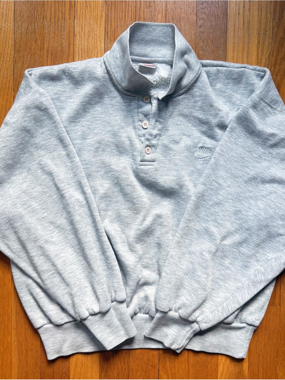 Vintage 1990’s Nike Quarter Zip Polo-collared Rugby Sweatshirt